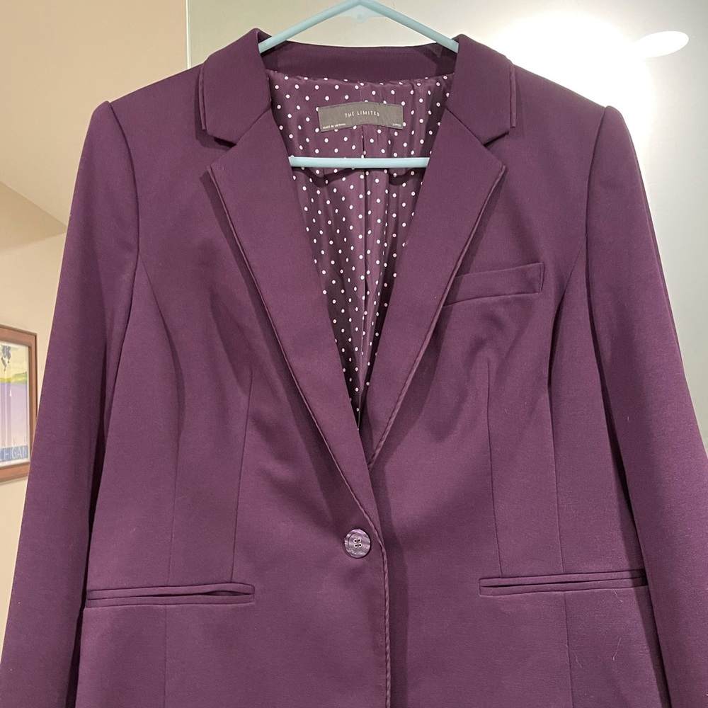 The Limited purple suit coat - never worn